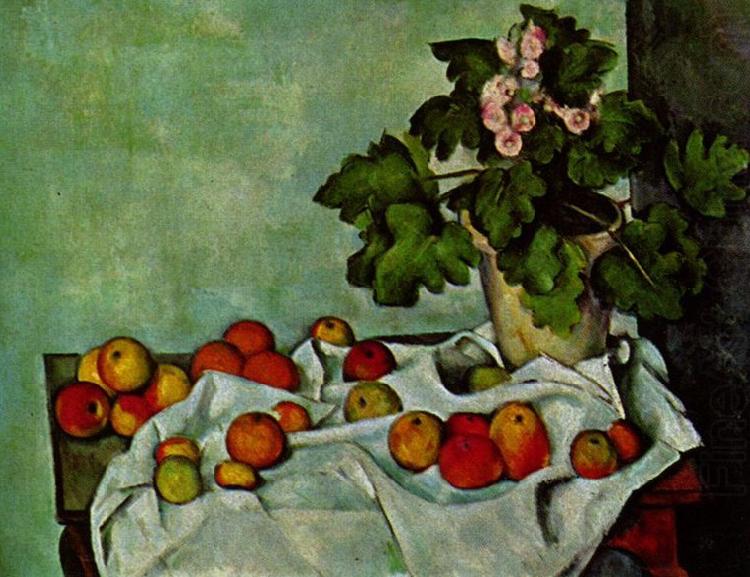 Paul Cezanne Stilleben, Geranienstock mit Fruchten china oil painting image